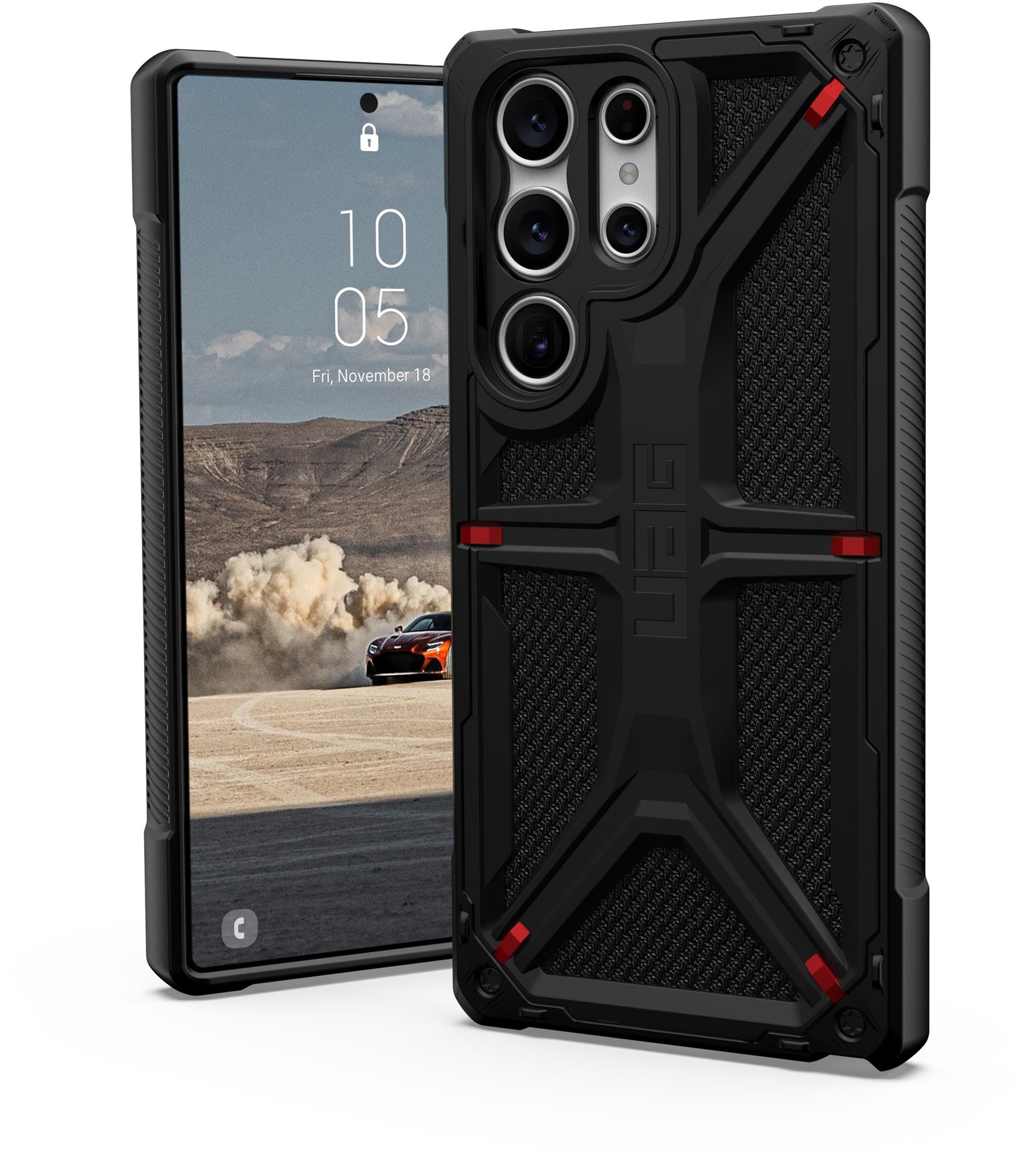 Kryt na mobil UAG Monarch Kevlar Black Samsung Galaxy S23 Ultra