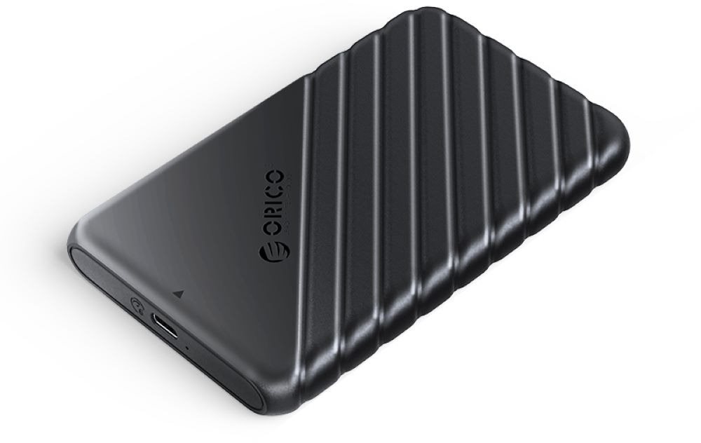 Külső merevlemez ház ORICO-2.5 inch USB3.1 Gen1 Type-C Hard Drive Enclosure (Type-C to Type-C Cable) Fekete