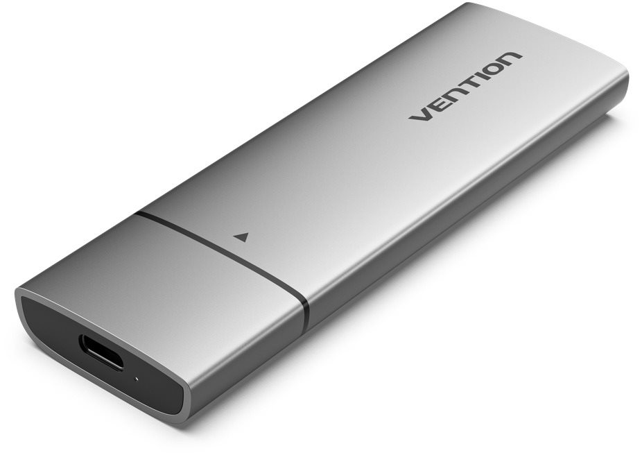 Külső merevlemez ház Vention M.2 NGFF SSD Enclosure (USB 3.1 Gen 1-C) Gray Aluminum Alloy Type