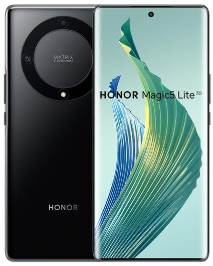 Mobiltelefon Honor Magic5 lite 5G 6 GB/128 GB fekete