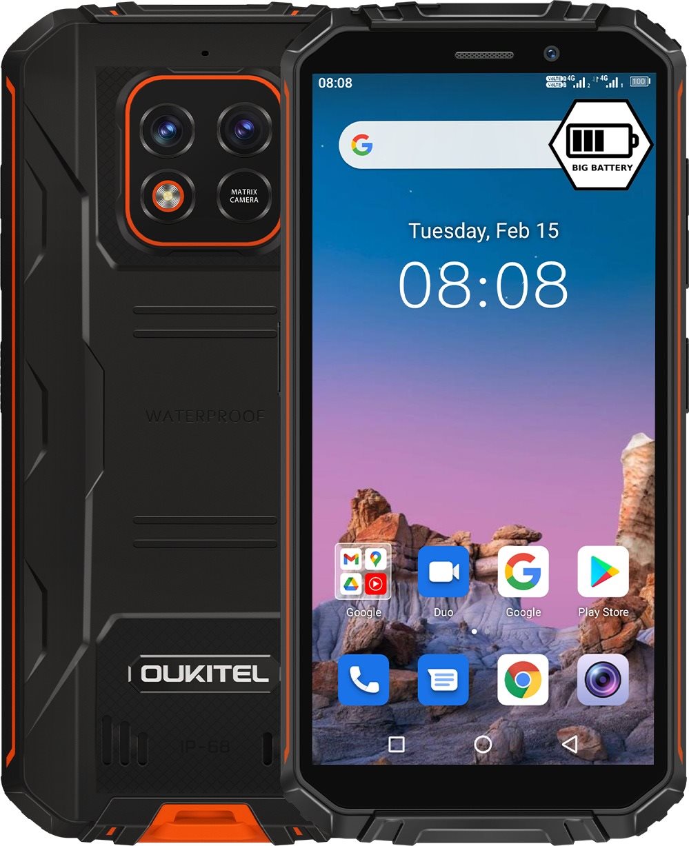 Mobiltelefon Oukitel WP18 narancsszín