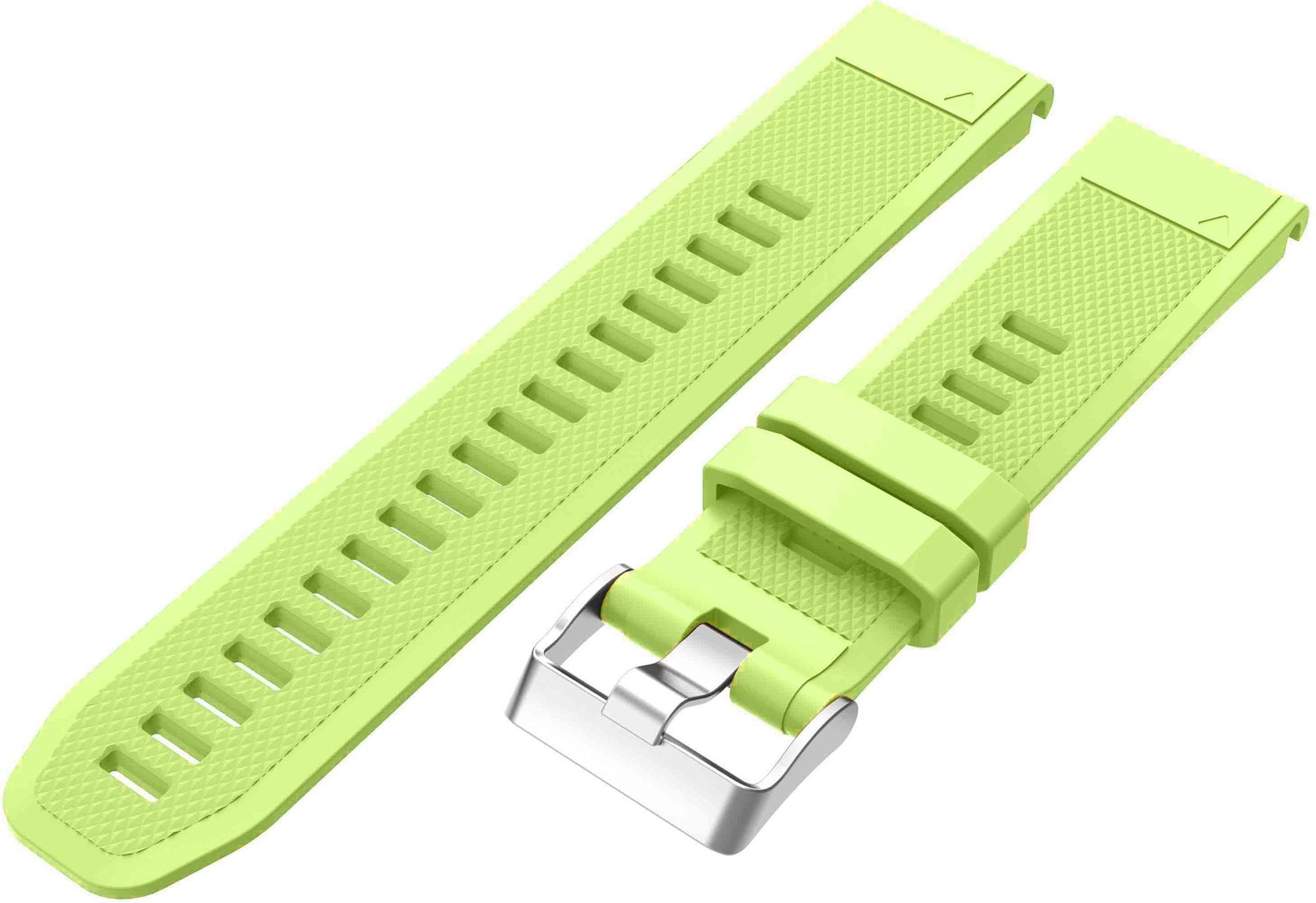 Szíj Eternico Garmin Quick Release 22 Silicone Band Silicone Silver Buckle lime