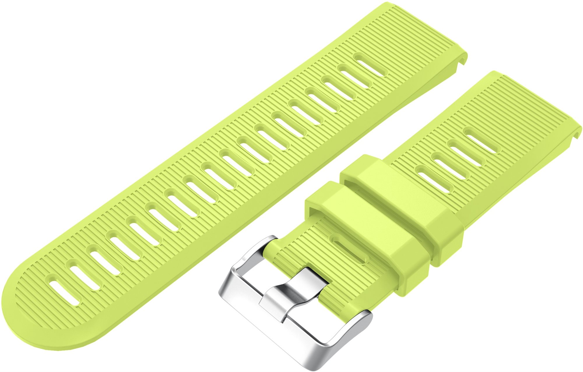 Szíj Eternico Garmin Quick Release 26 Silicone Band Silicone Silver Buckle lime