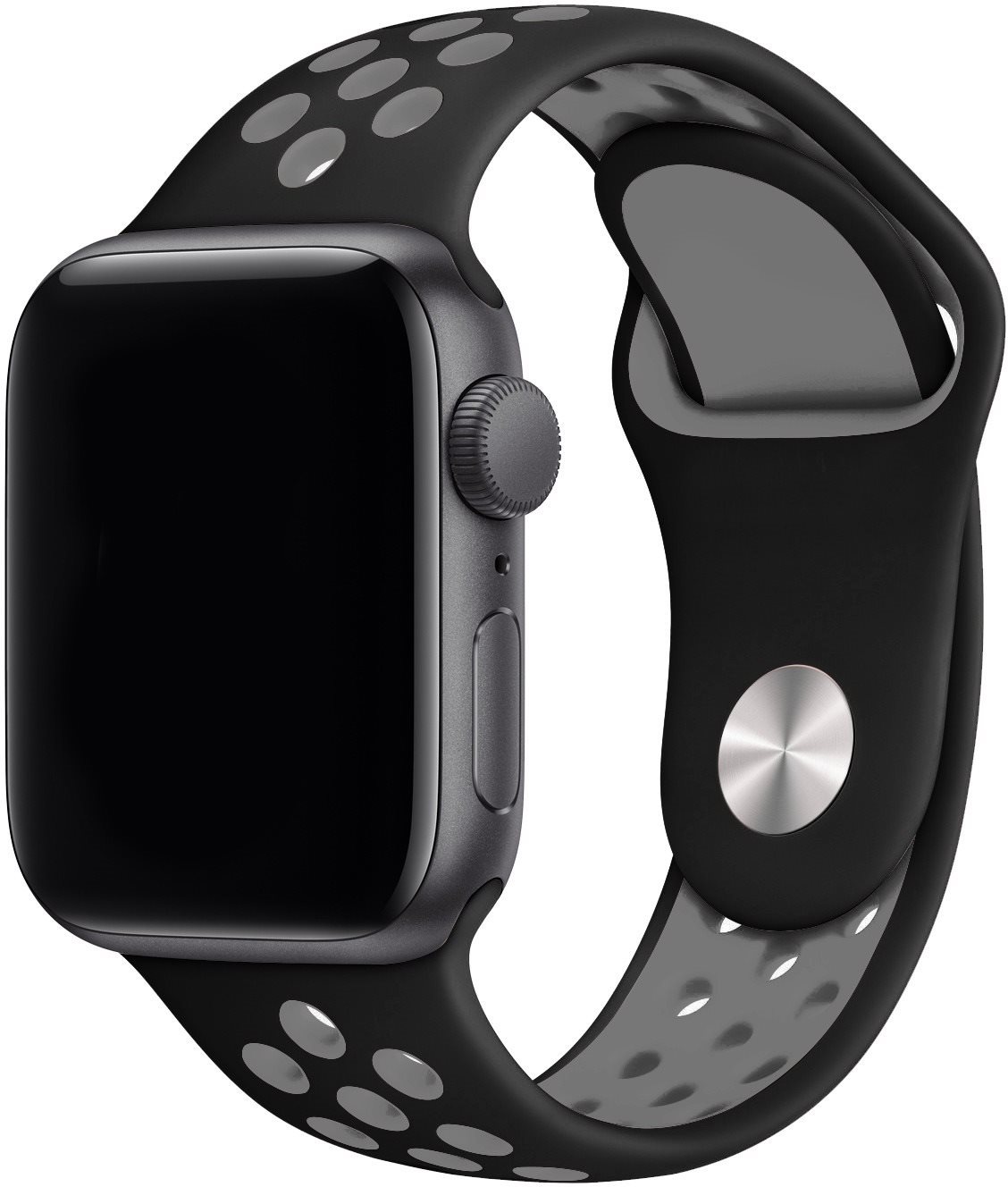 Szíj Eternico Sporty Apple Watch 38mm / 40mm / 41mm  Elephant Gray and Black