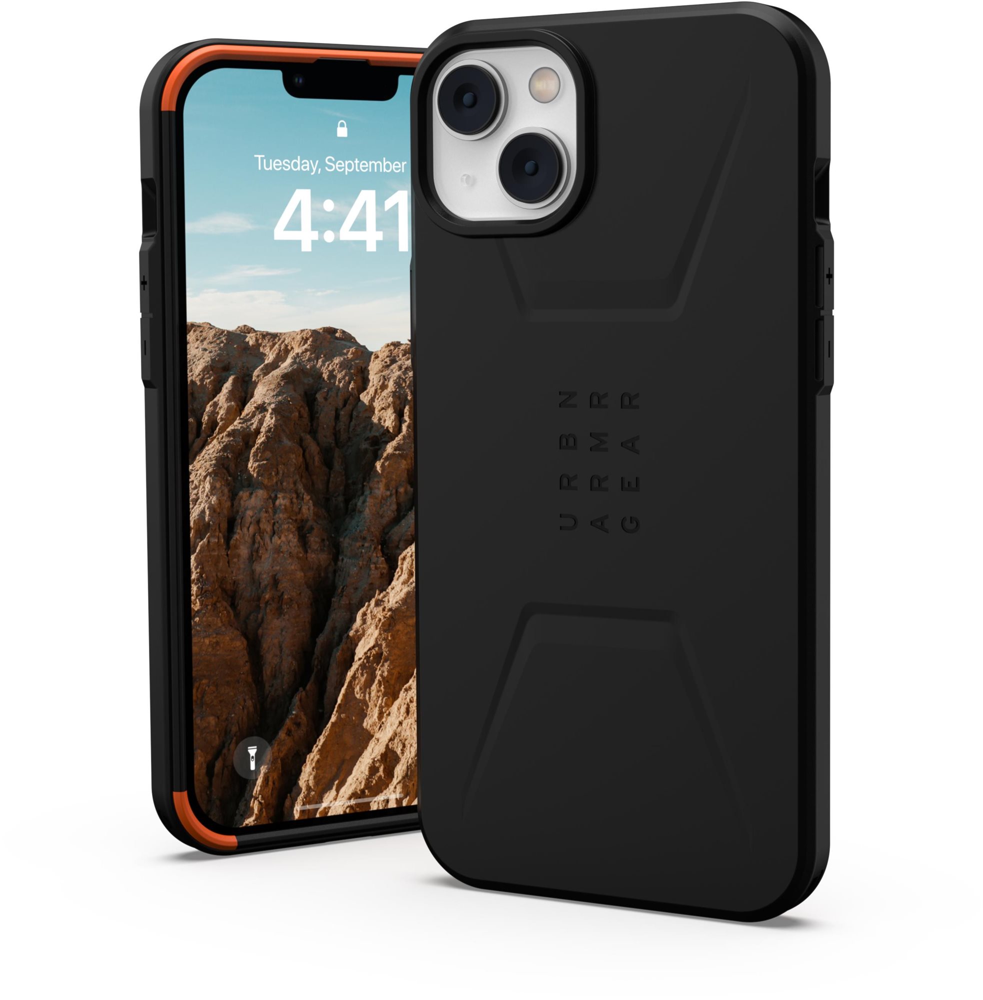 Telefon tok UAG Civilian MagSafe iPhone 14 Max fekete tok