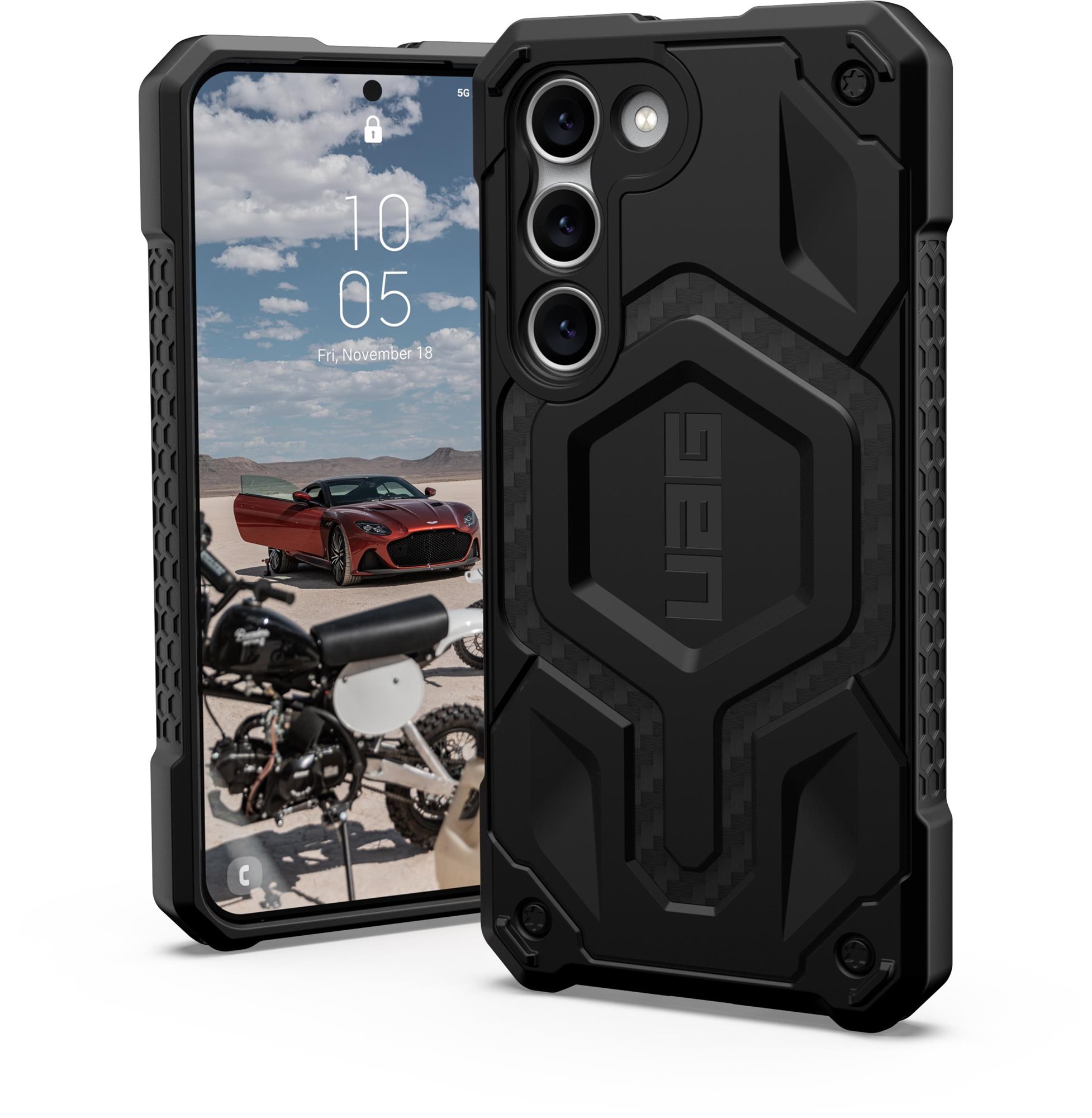 Telefon tok UAG Monarch Pro Carbon Fiber Samsung Galaxy S23