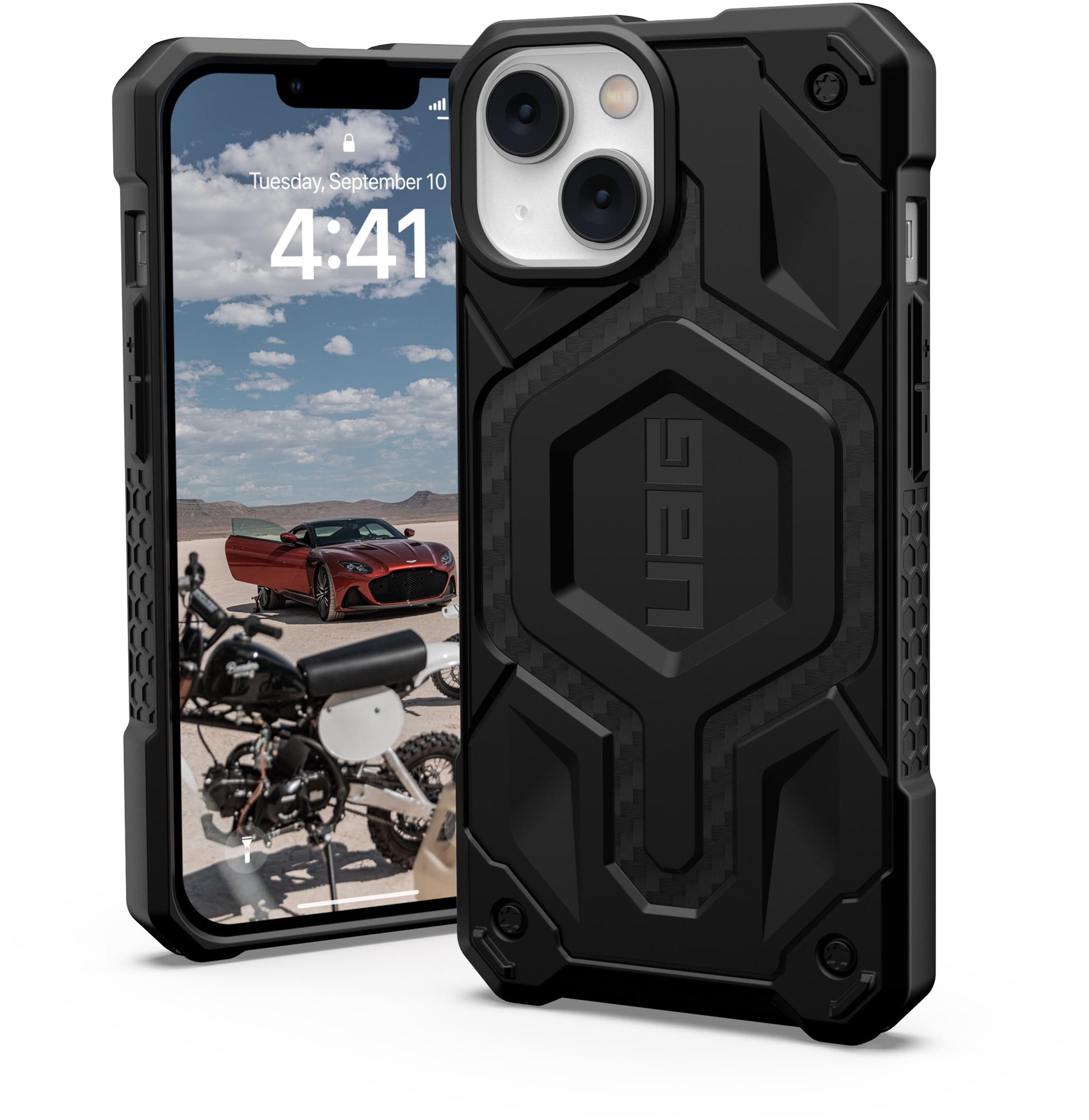 Telefon tok UAG Monarch Pro MagSafe Carbon Fiber iPhone 14 tok