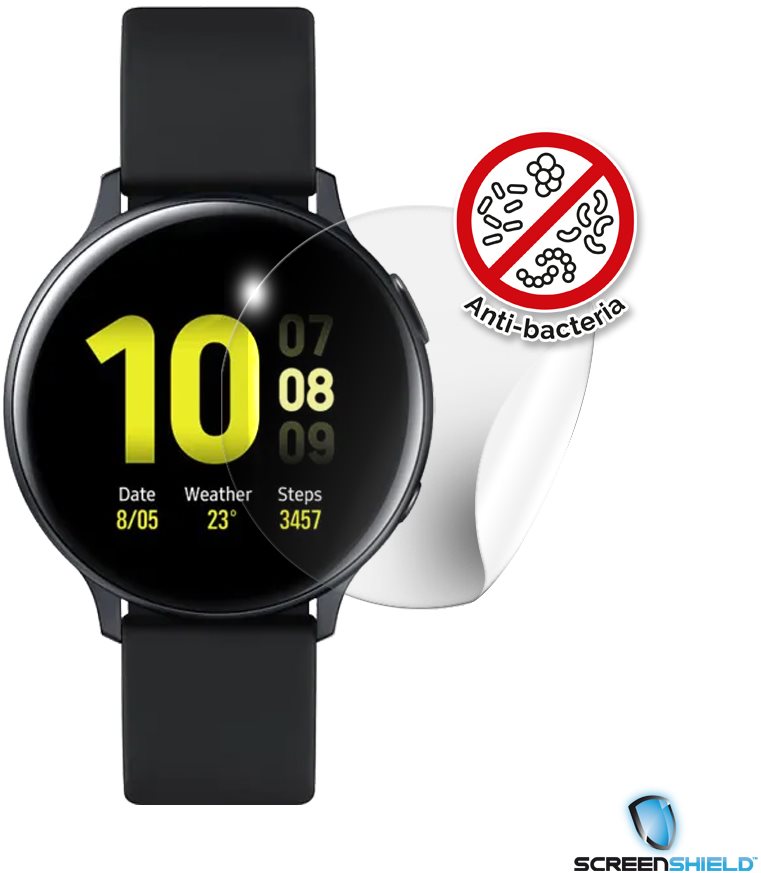 Védőfólia Screenshield Anti-Bacteria SAMSUNG Galaxy Watch Active 2 (44 mm) - kijelzőre