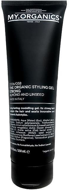 Hajzselé MY.ORGANICS The Organic Styling Gel Strong Almond and Linseed 250 ml