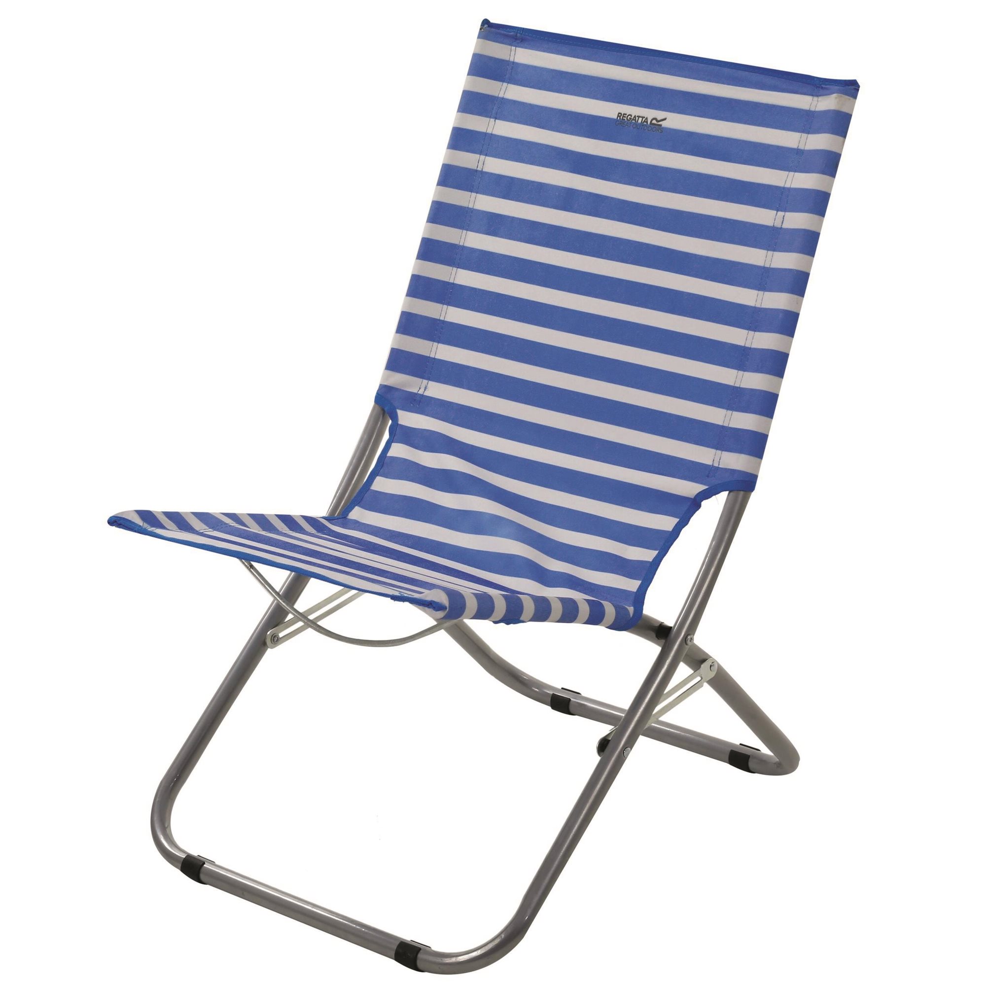 Kempingszék Regatta Kruza Bch Lounger FrenchBl/Wht