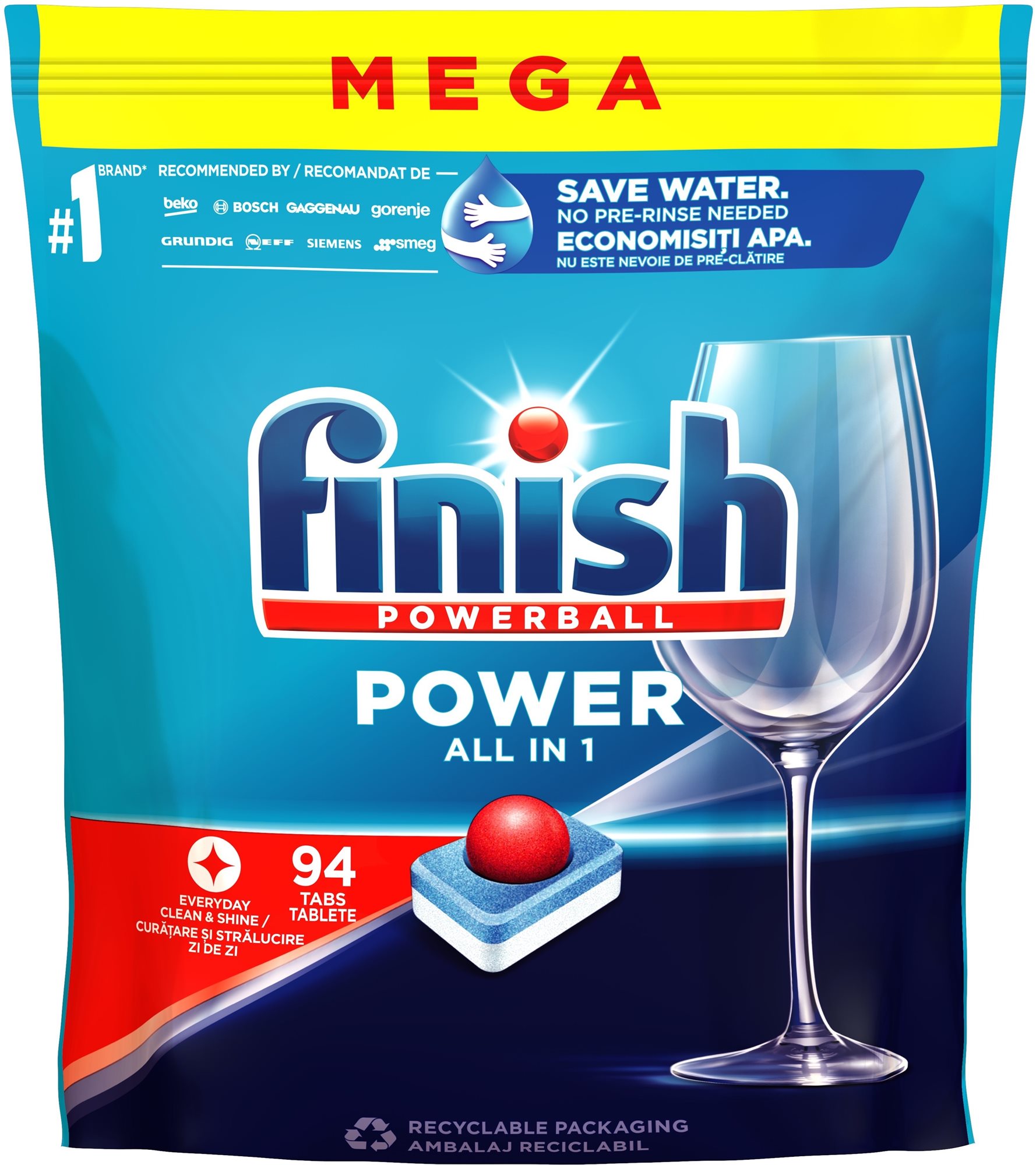 Mosogatógép tabletta FINISH Power All in 1