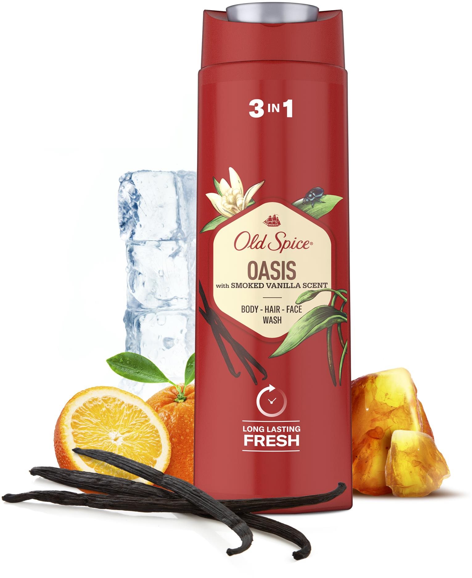 Tusfürdő OLD SPICE Oasis Tusfürdő 3 az 1-ben 400 ml