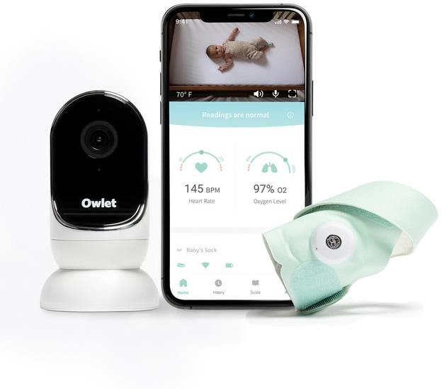 Bébiőr Intelligens zoknis Owlet Smart Sock 3 és Owlet Cam 2