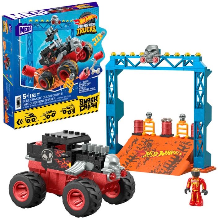 Építőjáték Mega Construx Hot Wheels Monster Trucks Aprító