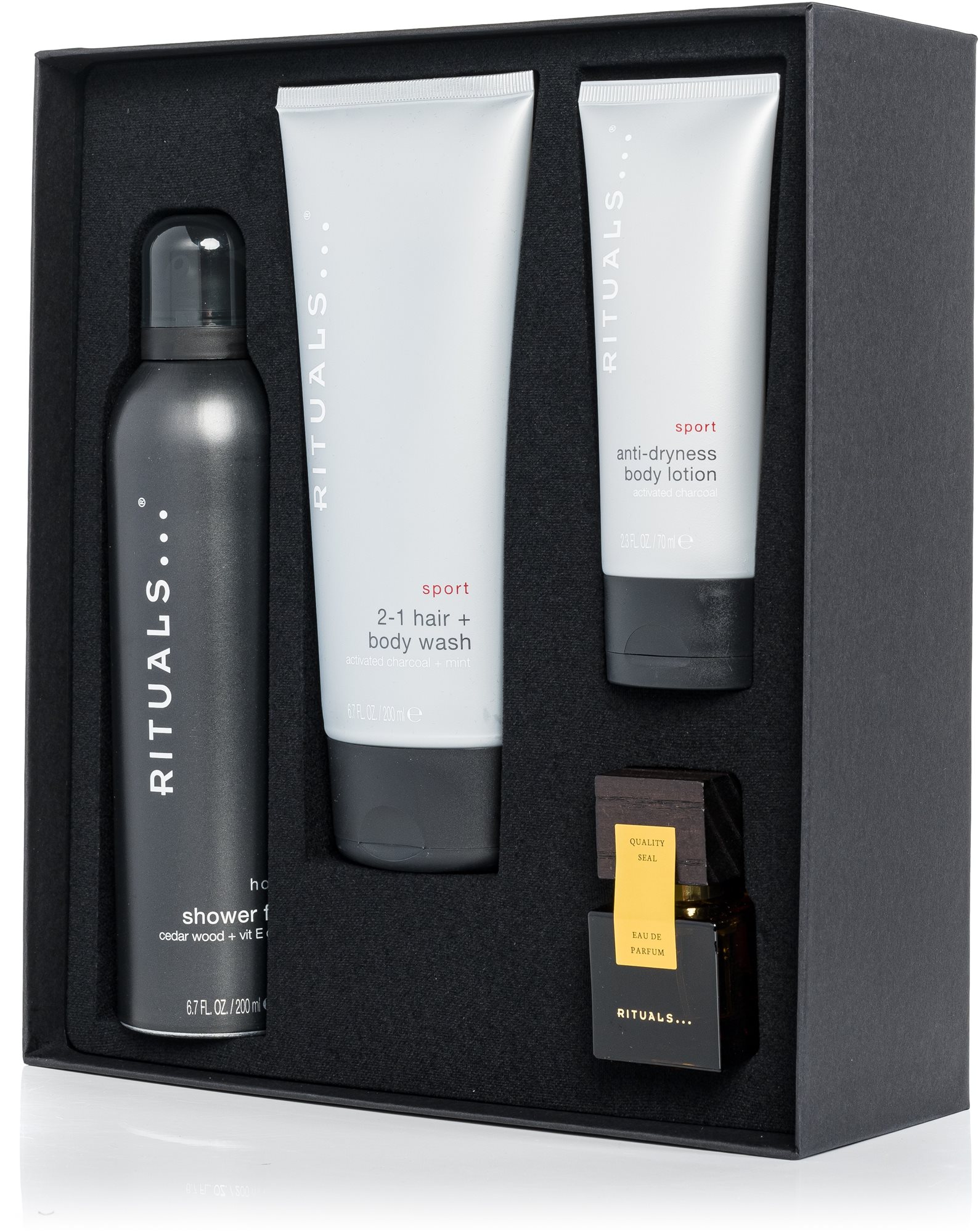 Kozmetikai ajándékcsomag RITUALS Homme Invigorating Routine Medium Set 485 ml