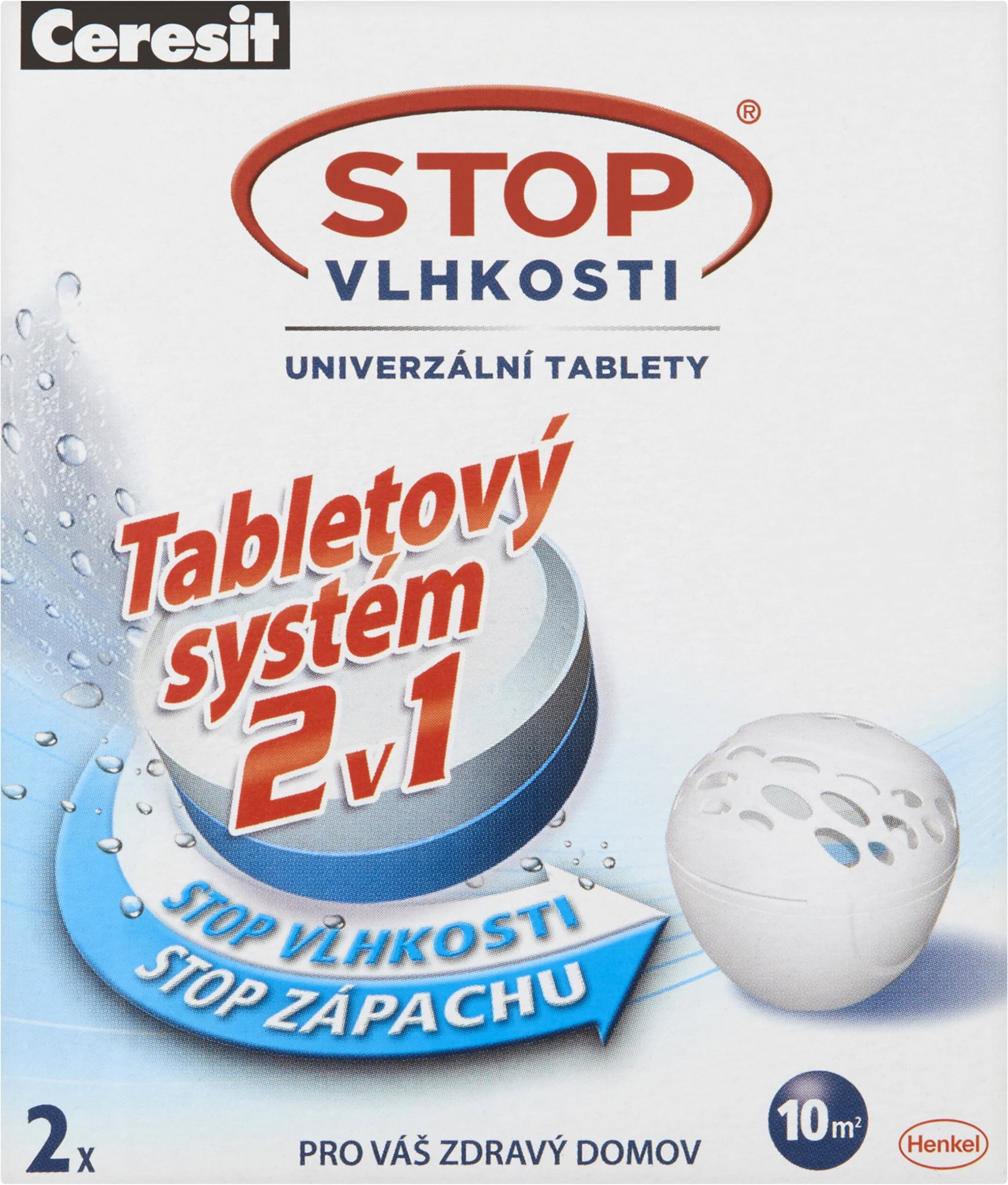 Páramentesítő CERESIT stop Micro Moisture utántöltő abletta 2in1 2 x 300 g