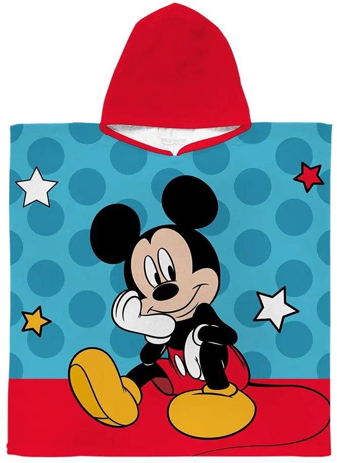 Gyerek fürdőlepedő FARO gyermek strandponcsó Mickey Mouse Chillin' Mickey 60 × 120 cm