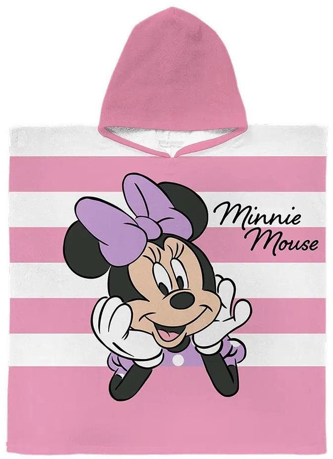 Gyerek fürdőlepedő FARO gyermek strandponcsó Minnie Mouse 60 × 120 cm