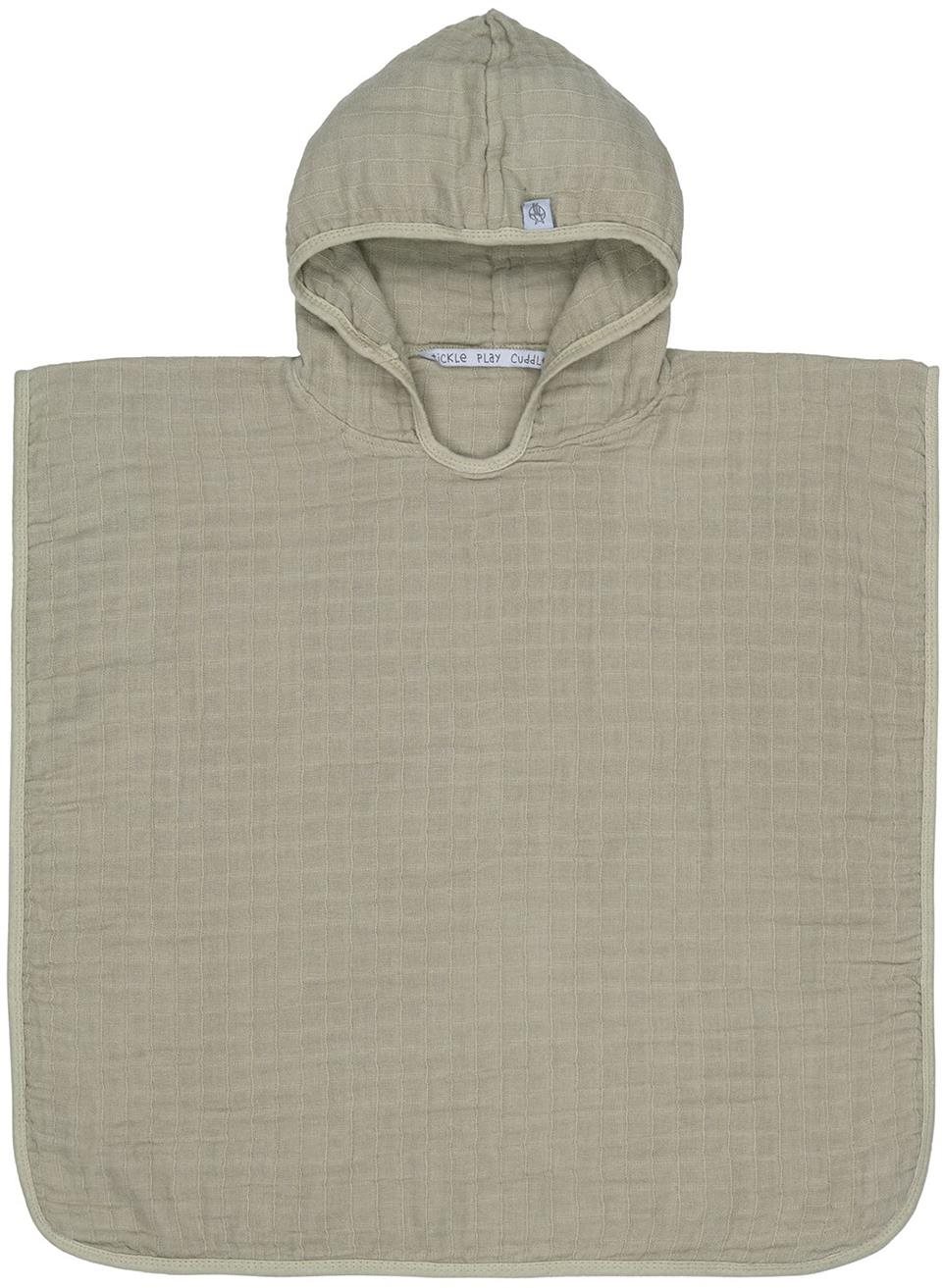 Gyerek fürdőlepedő Lässig Muslin Poncho Olive