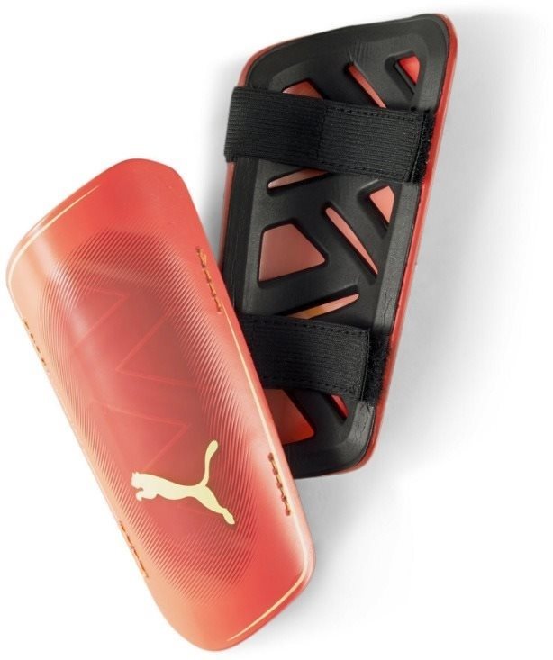 Sípcsontvédő PUMA ULTRA Light Strap Fiery Coral-Fizzy Ligh