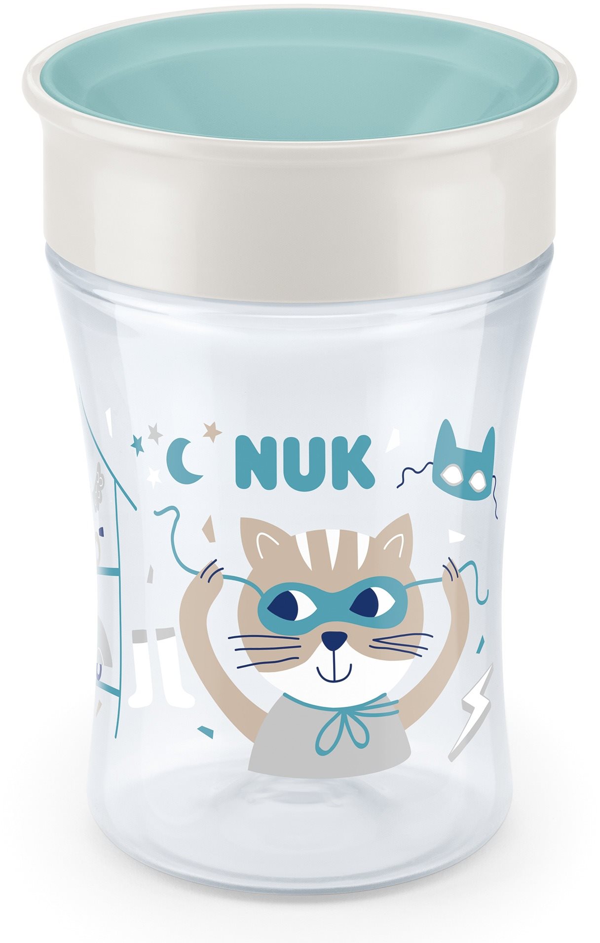 Tanulópohár NUK Magic Cup Bögre fedéllel 230 ml - zöld