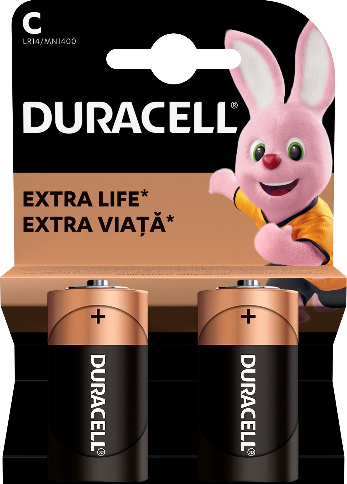 Eldobható elem Duracell Basic alkáli elem 2 db (C)