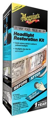 Fényszóró felújító készlet Meguiar's Two Step Headlight Restoration Kit