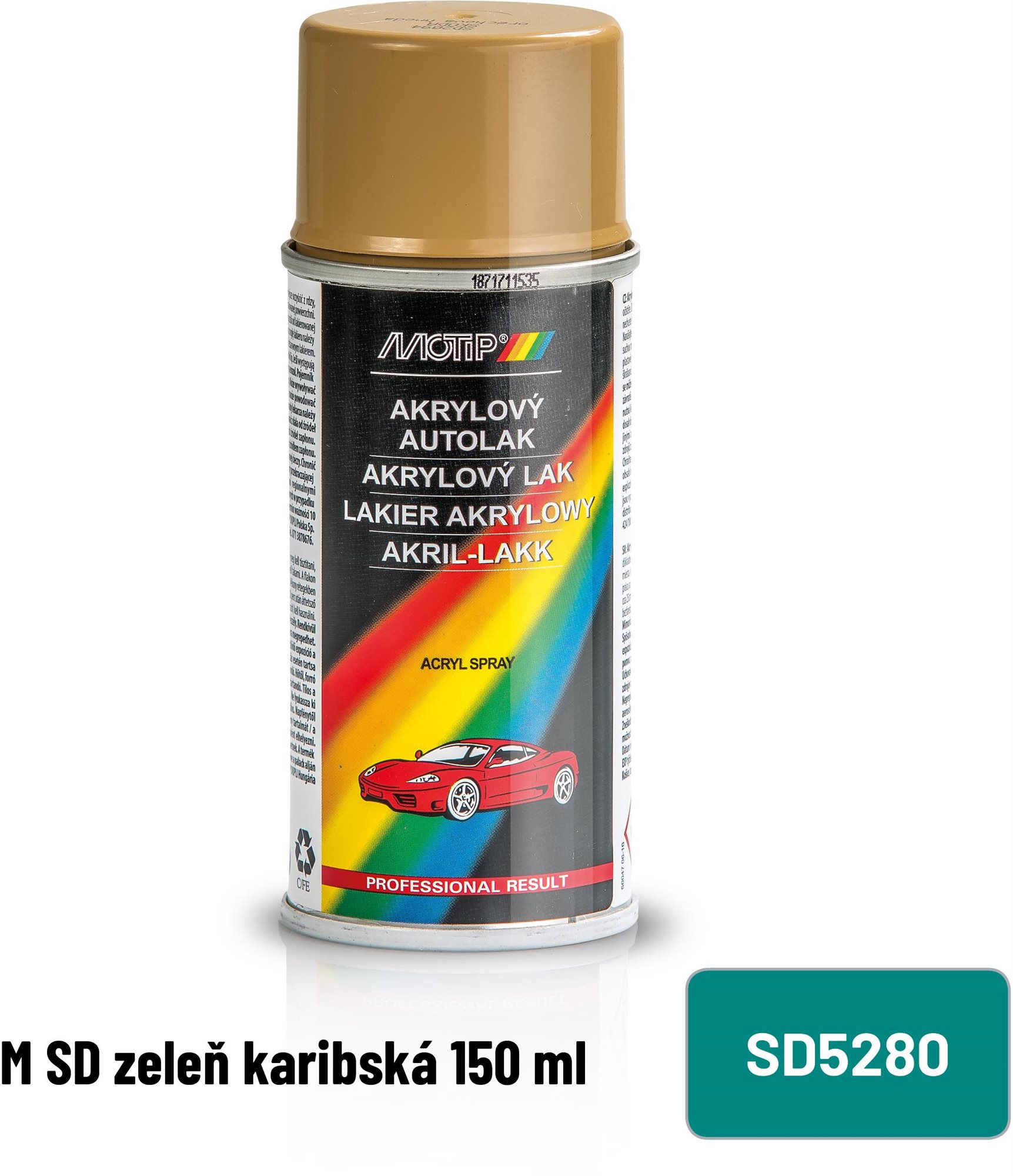 Festékspray MOTIP M SD karibzöld 150 ml