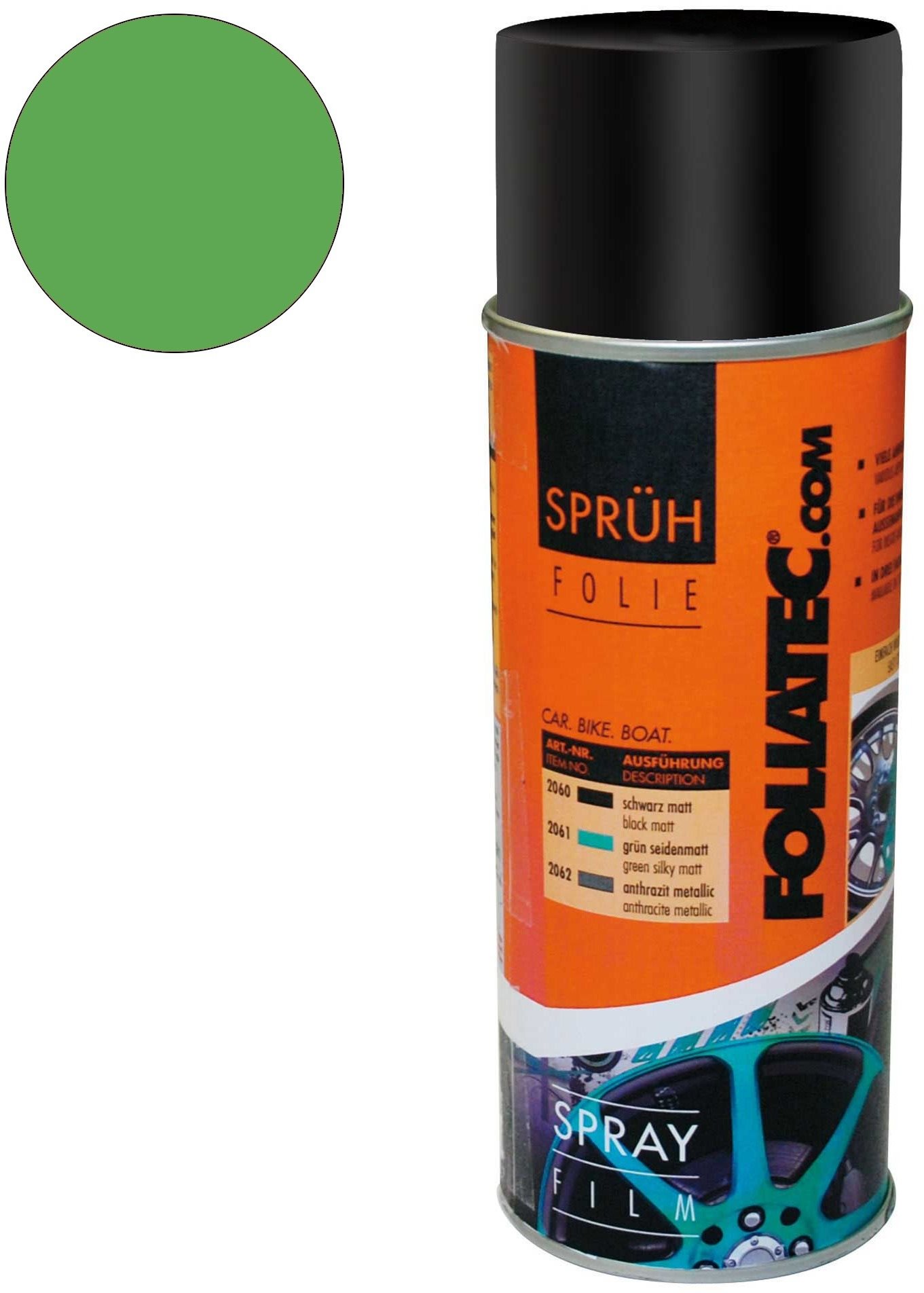 Fólia spray Foliatec - spray - zöld fényes 2x 400 ml