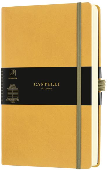 Jegyzetfüzet CASTELLI MILANO Aqua Mustard