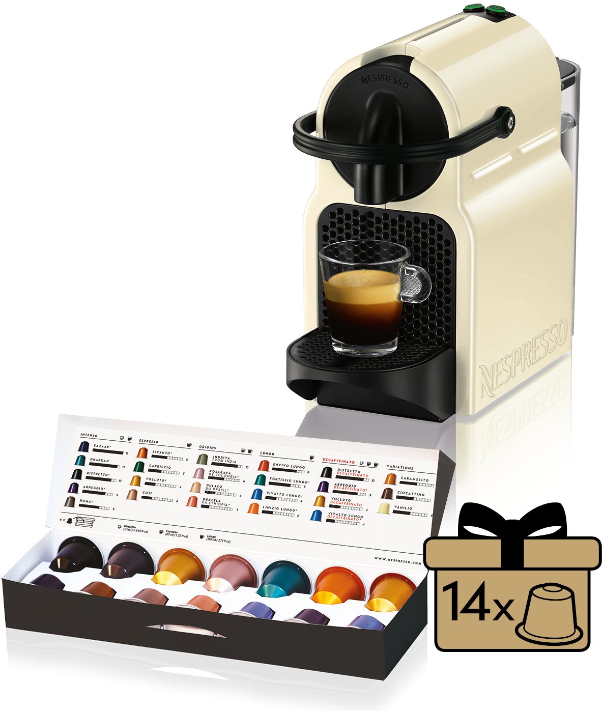 Kapszulás kávéfőző NESPRESSO De'Longhi Inissia EN80.CW