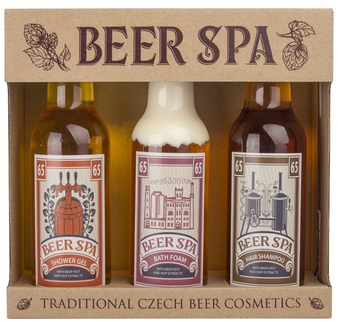 Kozmetikai ajándékcsomag BOHEMIA GIFTS Beer Spa 3 db