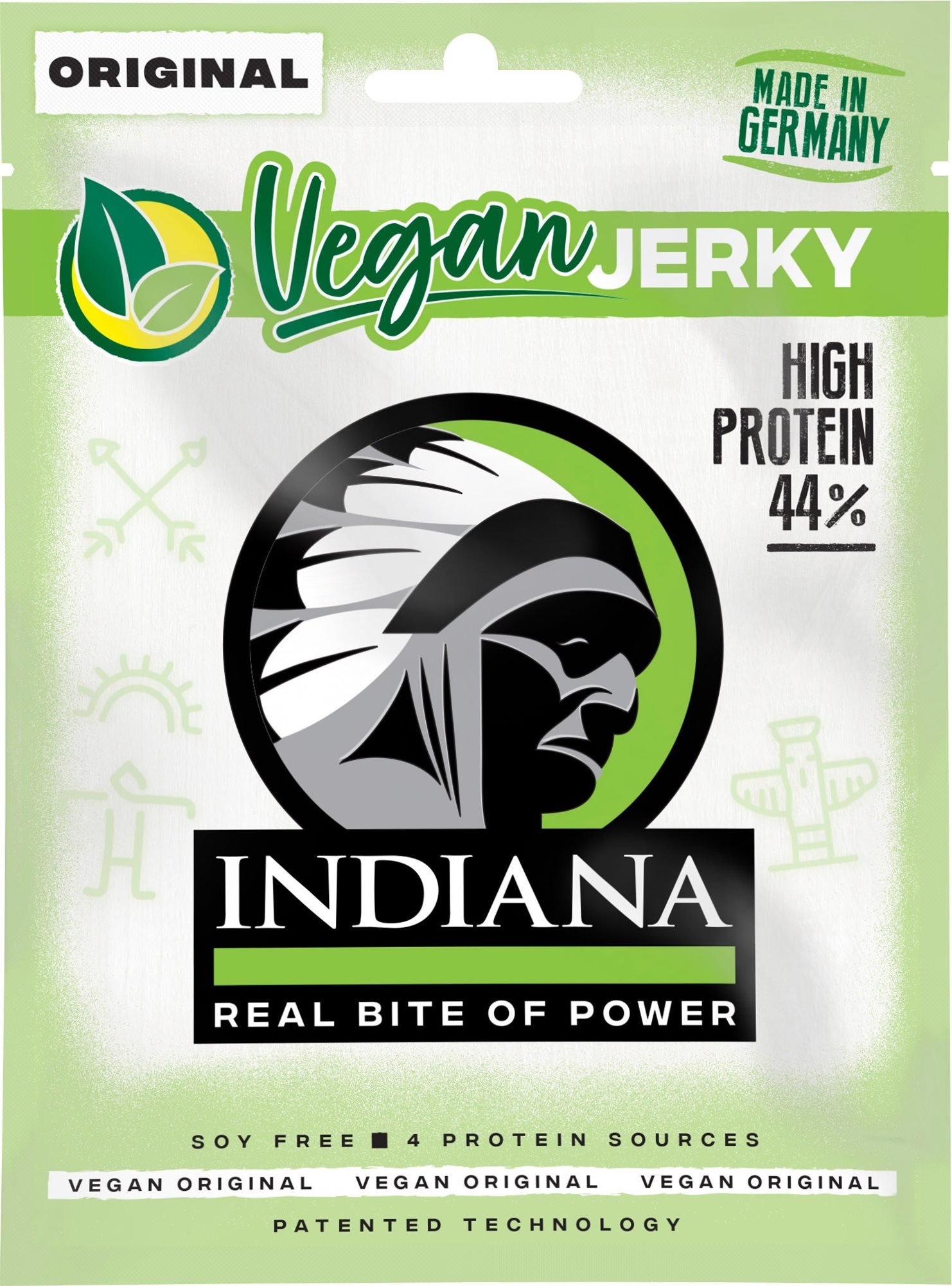 Szárított hús INDIANA Vegan Jerky Original 25 g