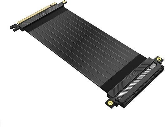 Adatkábel Akasa RISER BLACK X2 PCIe 3.0 20cm