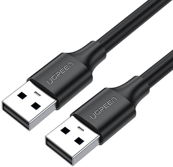 Adatkábel Ugreen USB 2.0 (M) to USB 2.0 (M) Kábel Fekete 1.5m