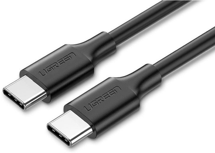 Adatkábel Ugreen USB-C 2.0 (M) to USB-C (M) 60W / 3A Adatkábel Fekete 0.5m