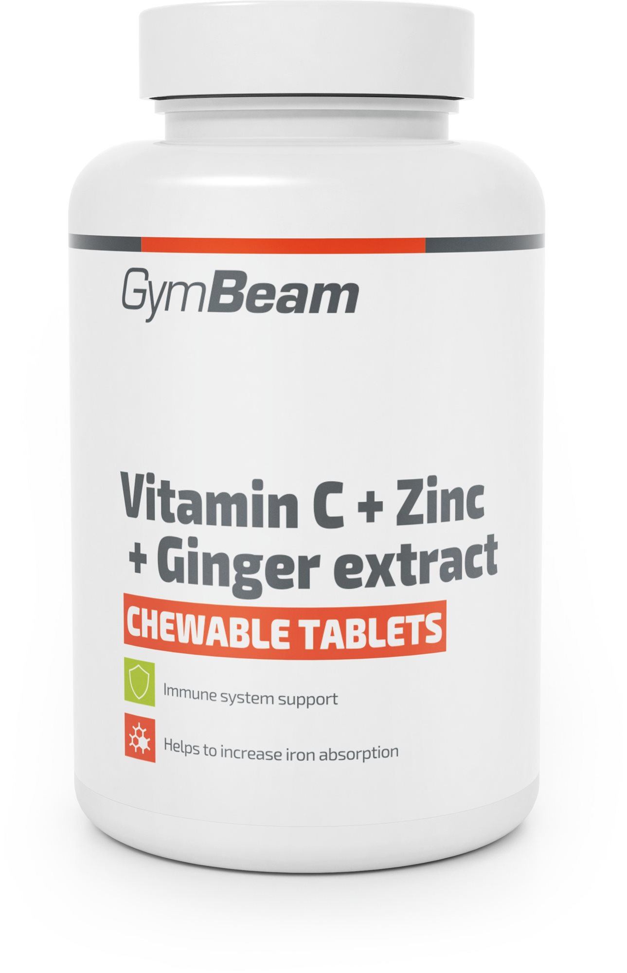 C-vitamin GymBeam C-vitamin + cink + gyömbér kivonat 90 tabletta