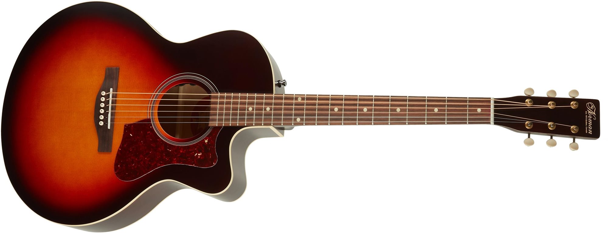 Elektroakusztikus gitár Norman B18 CW MJ Cherry Burst A/E