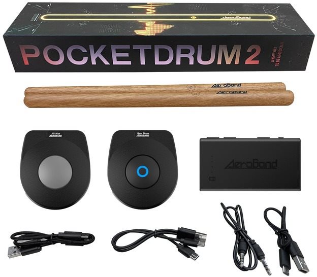 Elektromos dob Smart AeroBand PocketDrum 2 PLUS Dobverő - fa