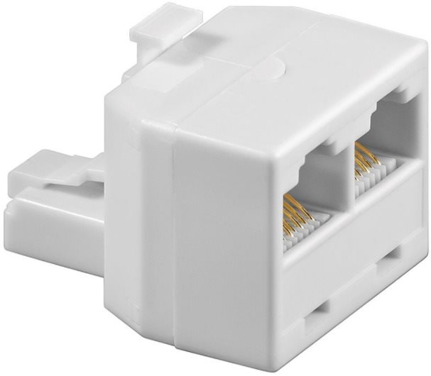 Elosztó OEM RJ45 CAT3 8p8c (Male --> 2 x Female)