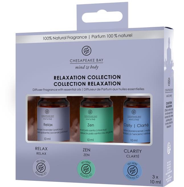 Esszenciális olaj szett CHESAPEAKE BAY IIllóolaj Relaxation 3×10 ml