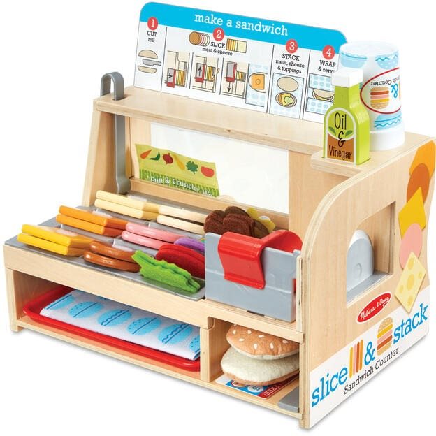 Fajáték Melissa & Doug Fa szendvicspult