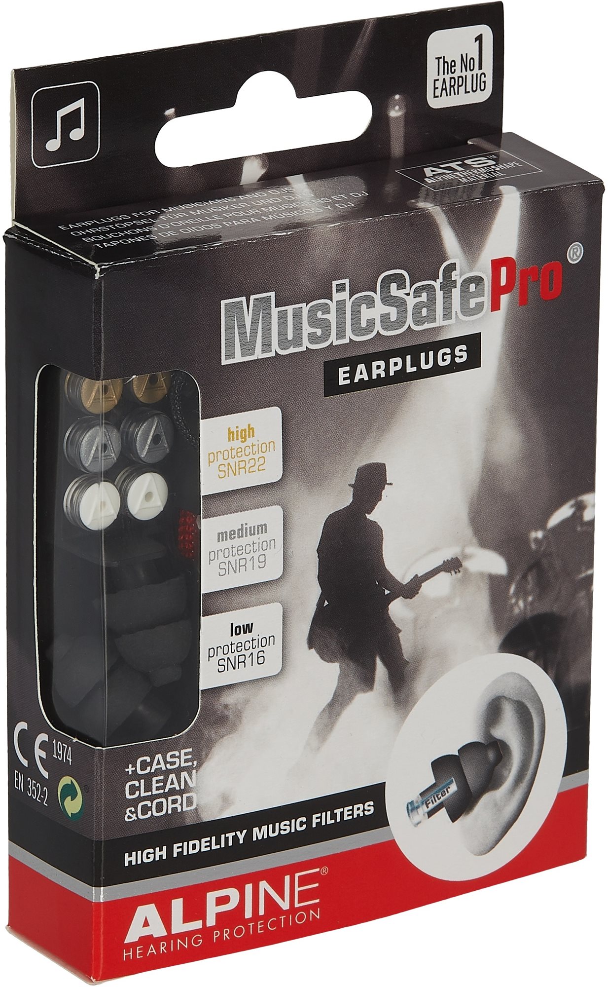 Füldugó ALPINE MusicSafe Pro Black