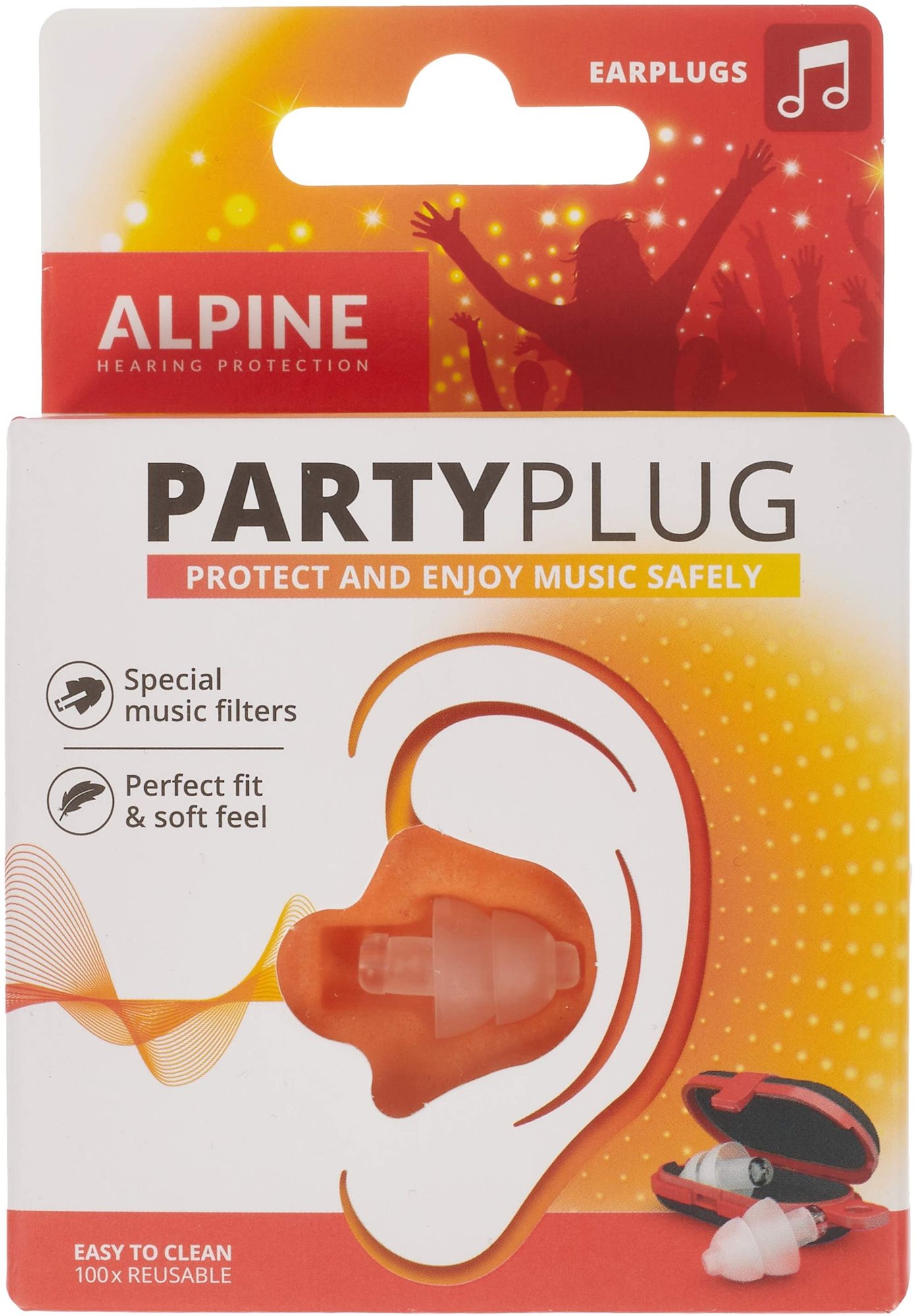 Füldugó ALPINE PartyPlug átlátszó