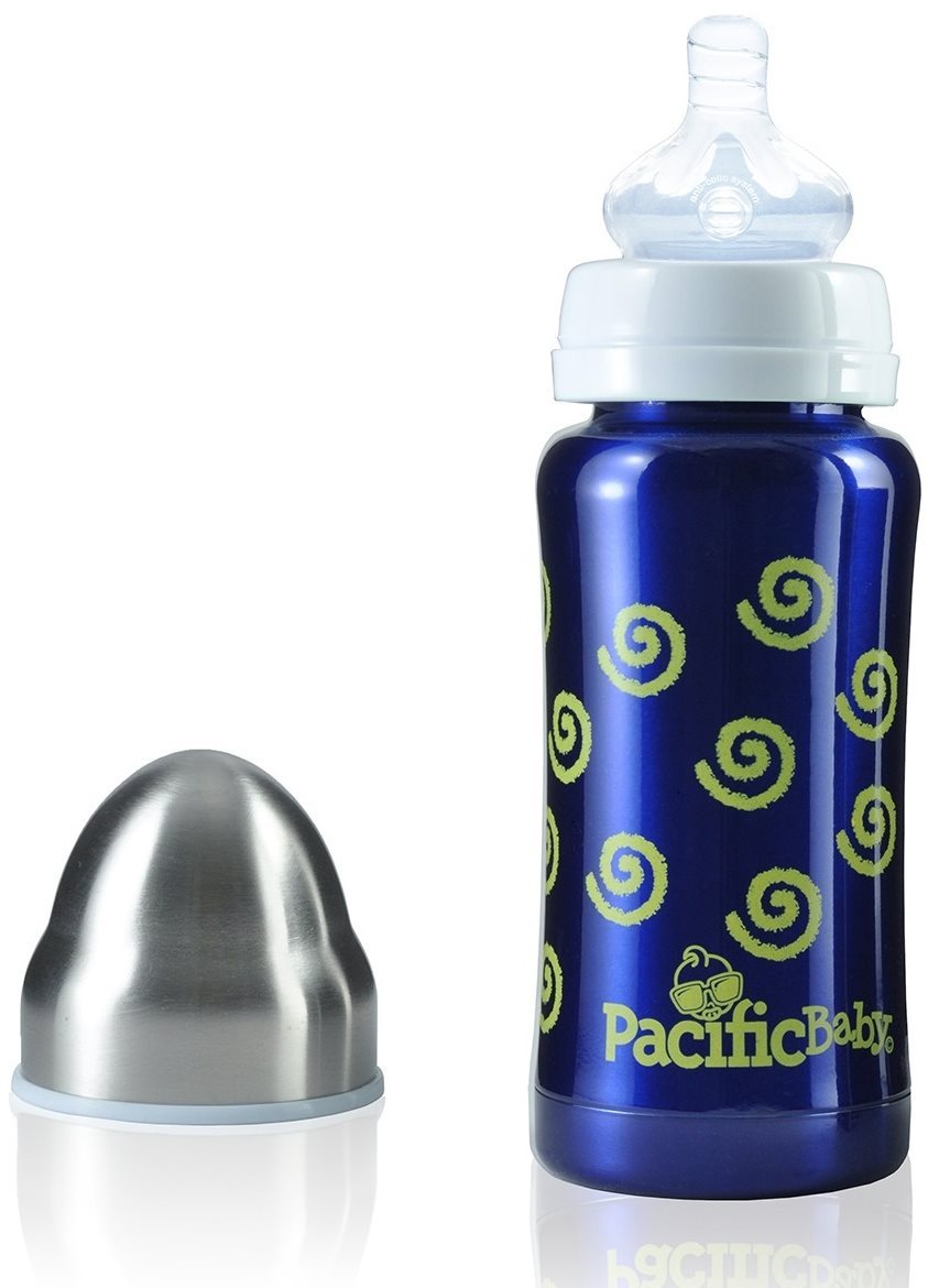 Gyerek termosz PACIFIC BABY Hot-Tot 200 ml - Kék spirálok