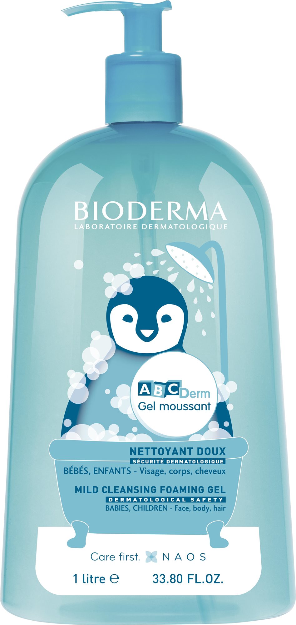 Gyerek tusfürdő BIODERMA ABCDerm gélhab 1 l