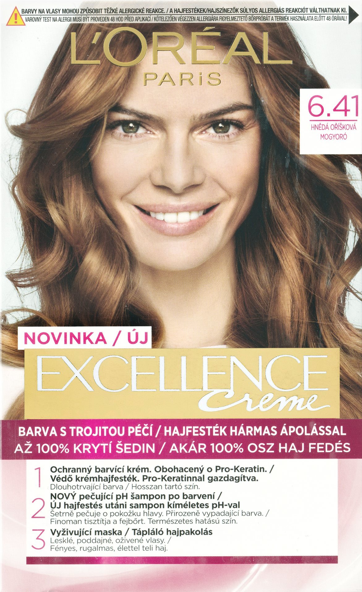 Hajfesték L'ORÉAL PARIS EXCELLENCE Créme 6.41 krémhajfesték