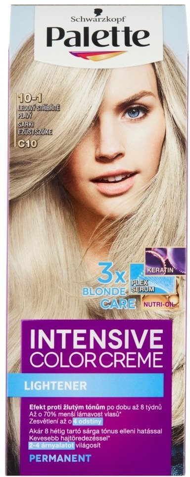 Hajfesték SCHWARZKOPF PALETTE Intensive Color Cream 10-1 (C10) sarki ezüstszőke