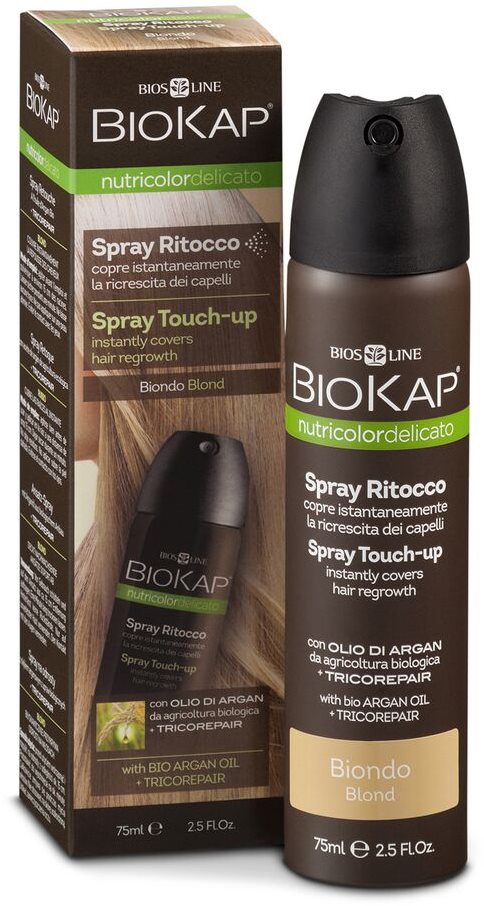 Hajtőszínező spray BIOKAP Nutricolor Delicato Touch Up Hajfesték javító spray