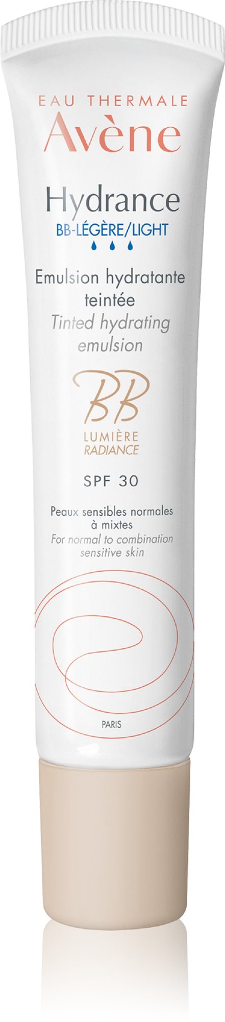 Hidratáló arckrém AVENE Hydrance BB - Könnyű tonizáló hidratáló emulzió SPF30 40 ml